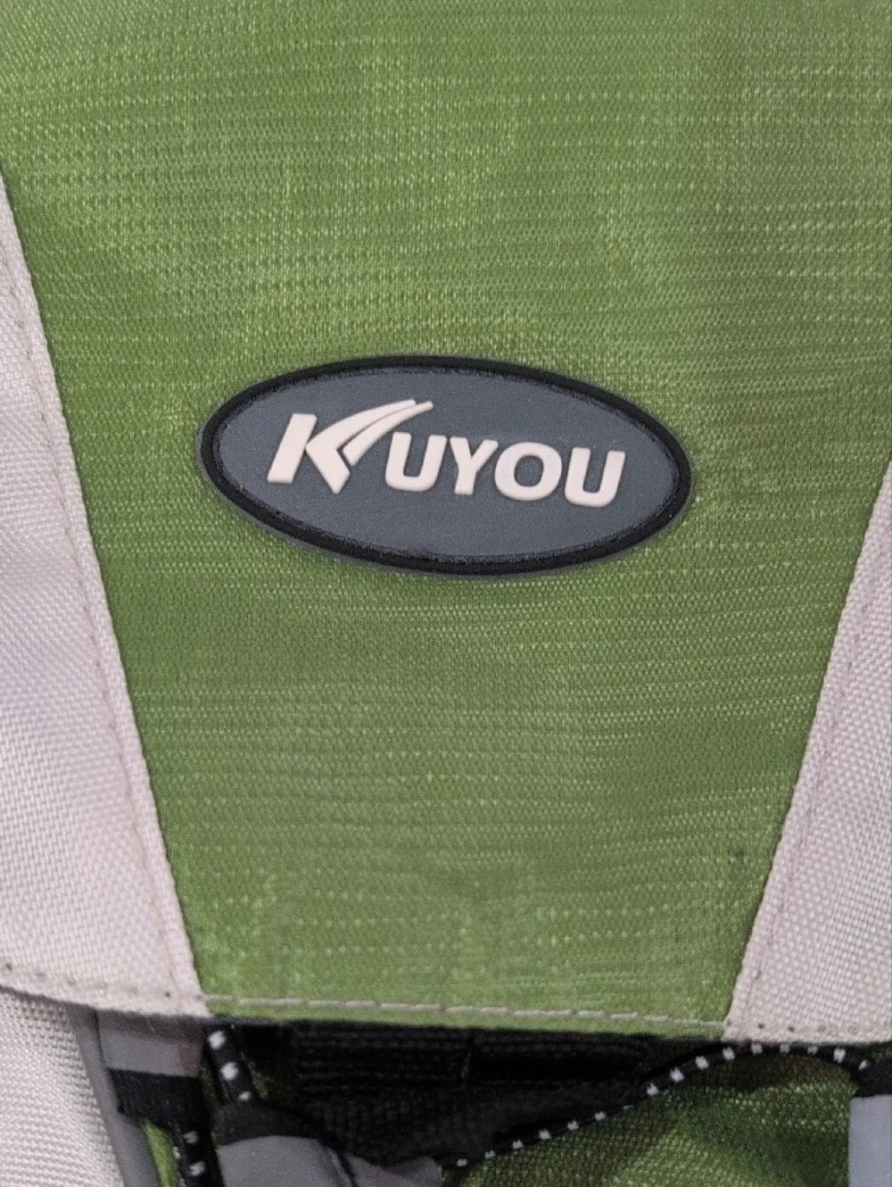 Green Hydration Backpack with Gray Accents